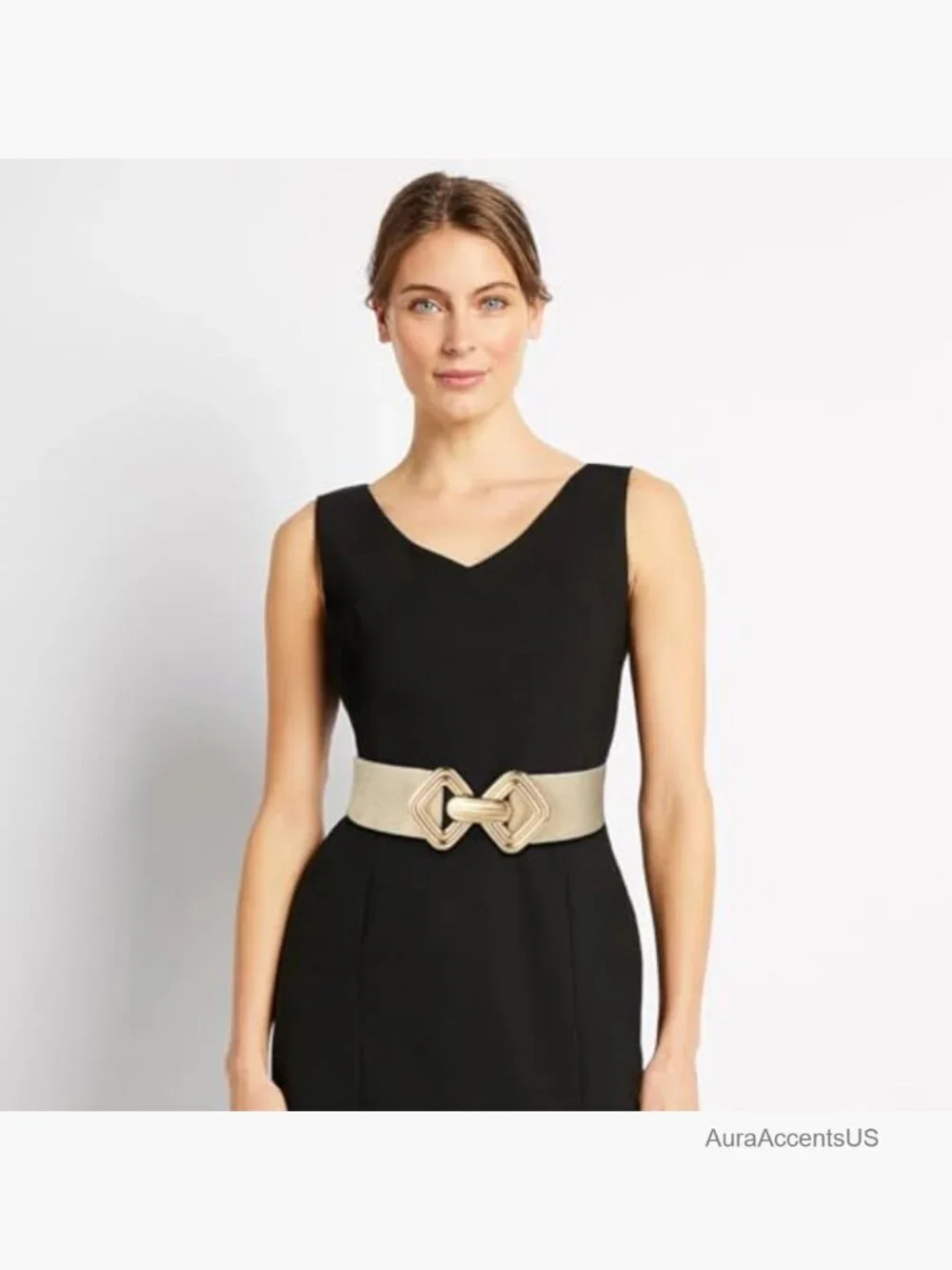 Wide Elastic Stretch Waist Belt for Dresses Skinny